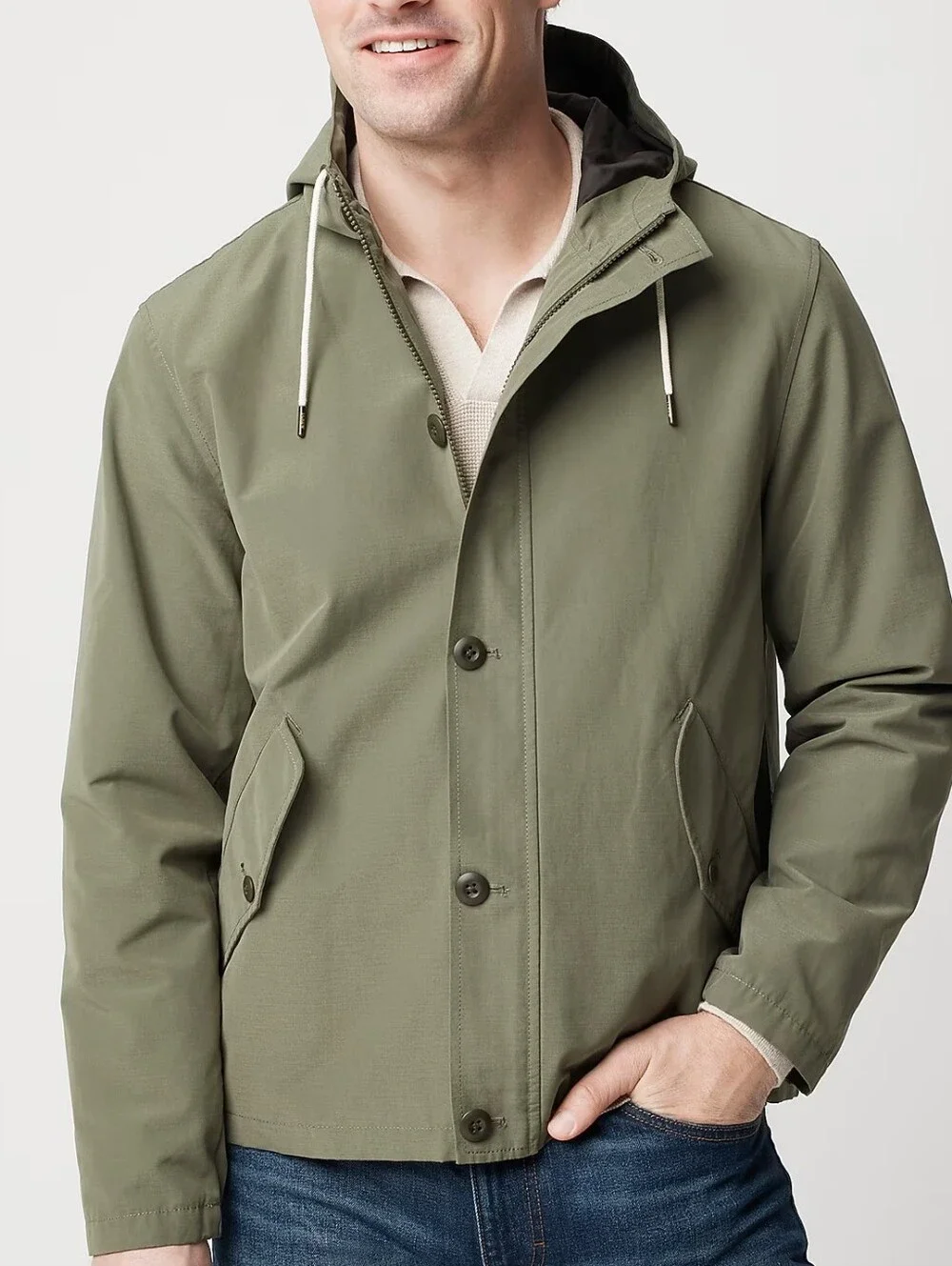 J. Crew Men's Hooded Jacket New Size Medium